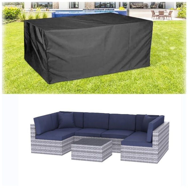 6 Seat Rattan Sofa with Table - British D'sire