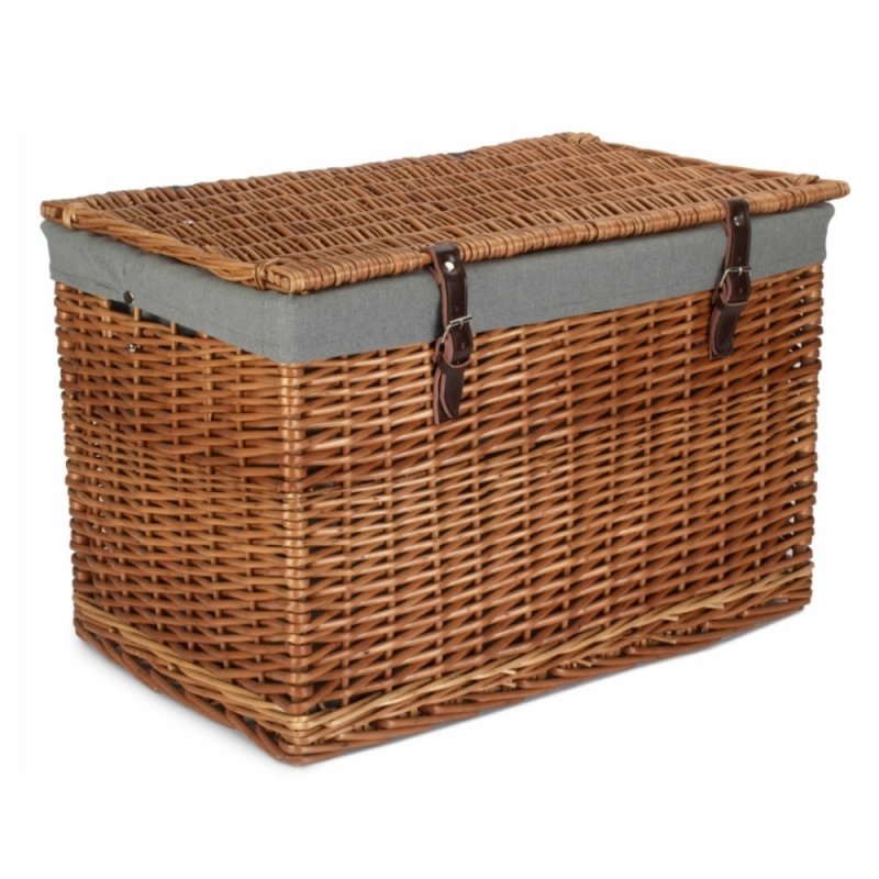 60cm Double Steamed Chest Picnic Basket - Storage Baskets - British D'sire