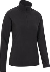 Mountain Warehouse Women's Camber Half Zip Striped Fleece - Lightweight, Warm & Cosy Top with Anti-Pill - Best for Camping, Outdoors, Travelling & Hiking