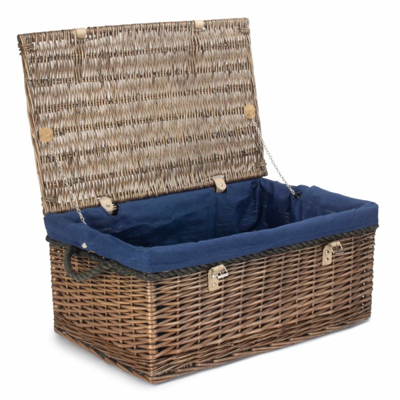 62cm Antique Wash Picnic Basket - Empty Picnic Baskets - British D'sire