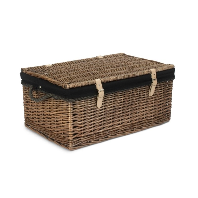 62cm Antique Wash Picnic Basket - Empty Picnic Baskets - British D'sire