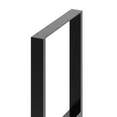 71cm/27.95 inch 2Pcs Black H - shaped Anti - Slip Metal Table Legs Furniture Replacement Legs for DiningTable, Desks and Workbenches - Table Legs - British D'sire