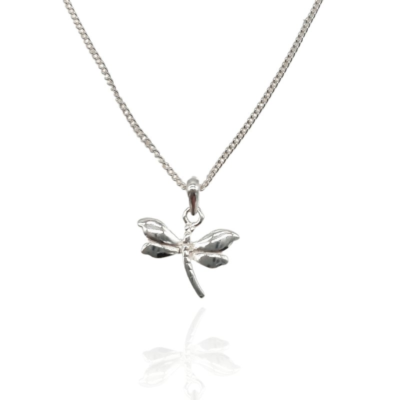 925 Sterling Silver Dragonfly Pendant - Necklaces - British D'sire