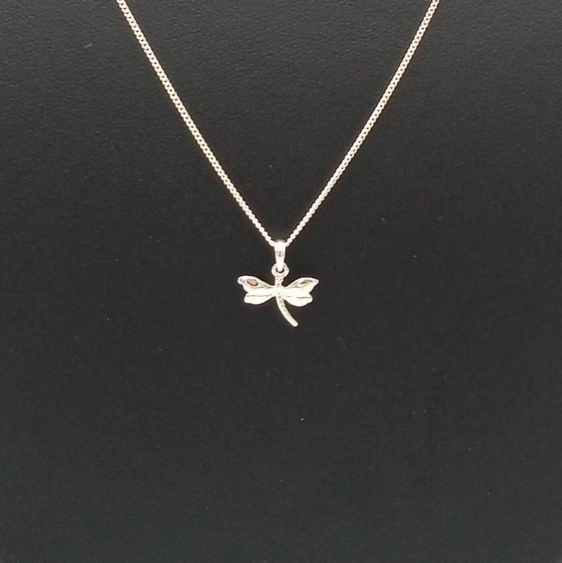 925 Sterling Silver Dragonfly Pendant - Necklaces - British D'sire