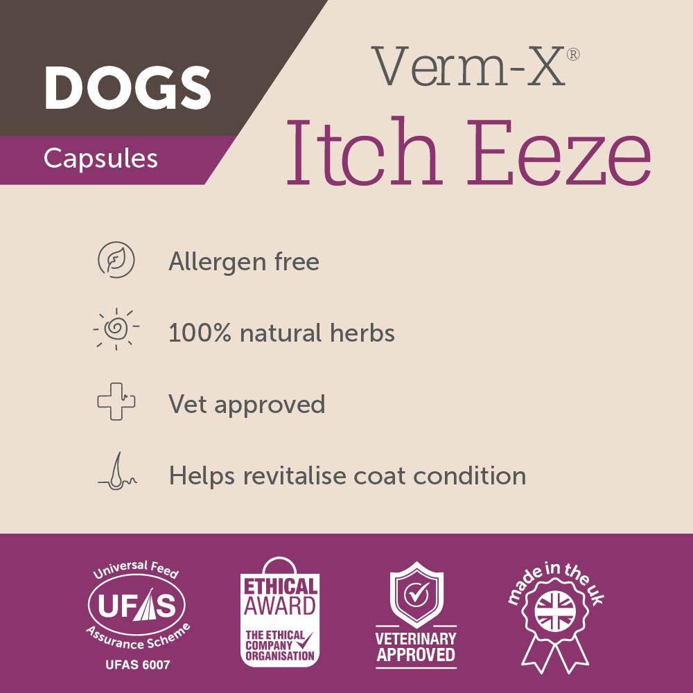 Verm-X Itch Eeze Capsules for Dogs 50g Pouch