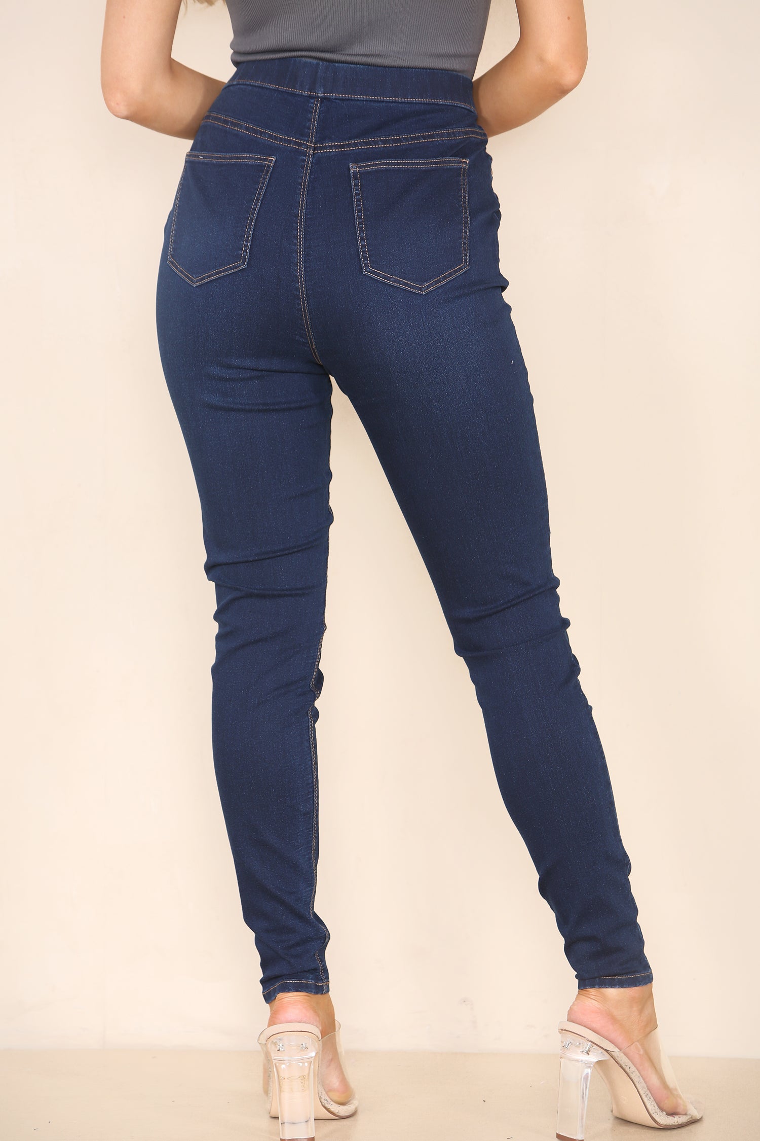 Navy Blue Denim Jeggings