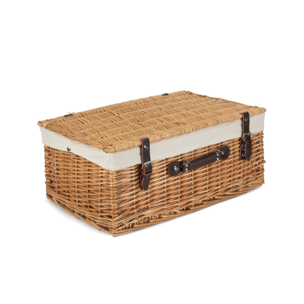 55cm Buff Empty Picnic Basket