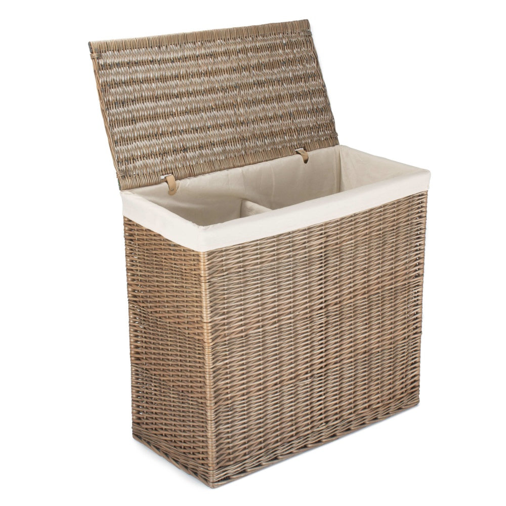 Rectangular Partition Laundry Basket