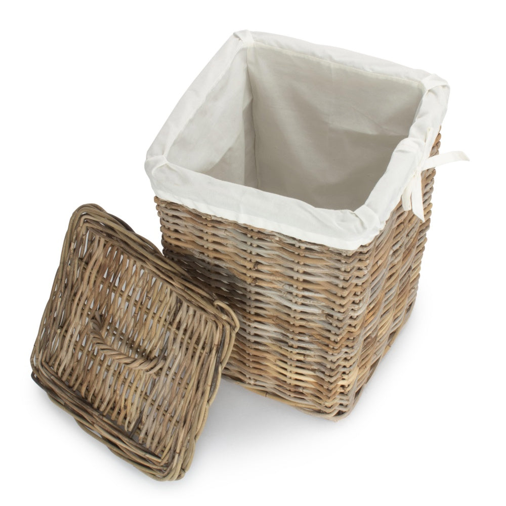 Square Rattan Laundry Basket