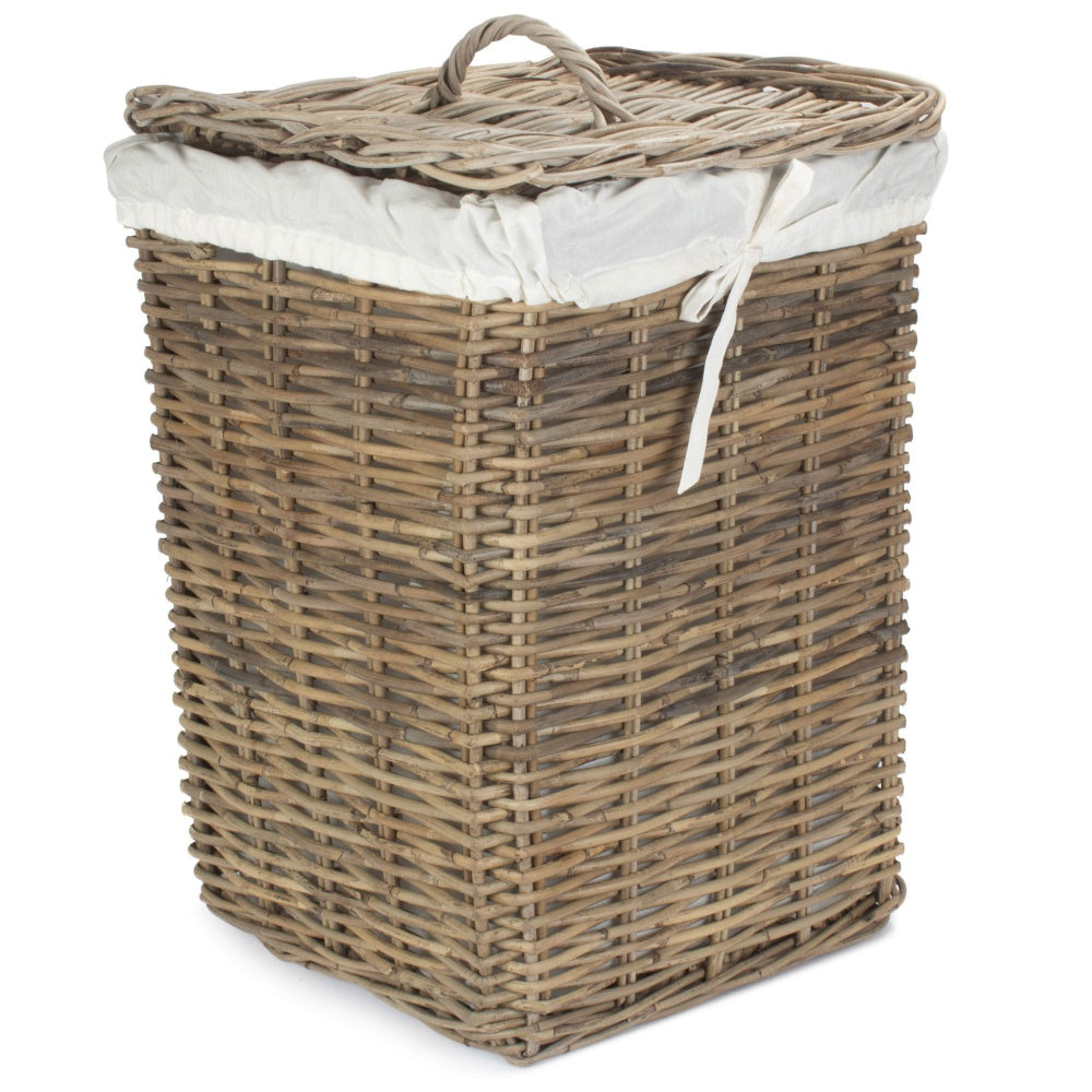 Square Rattan Laundry Basket