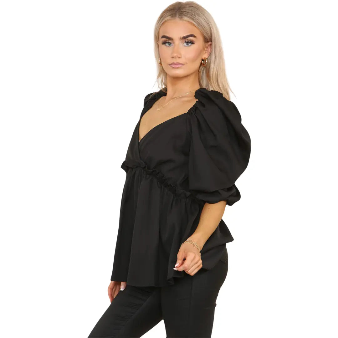 Balloon Sleeve Top