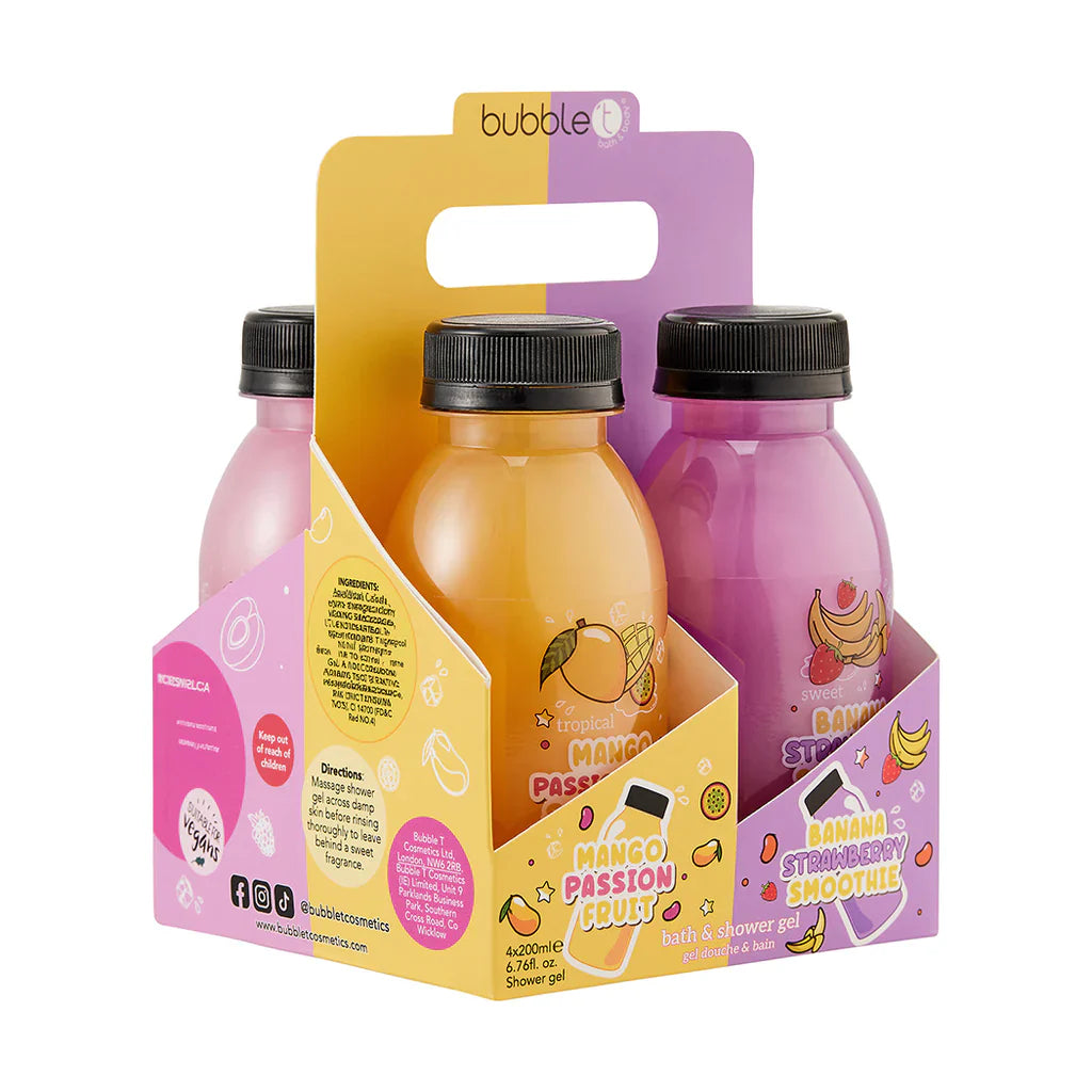 Bubble T Smoothie Body Wash Gift Set (4 x 200ml)