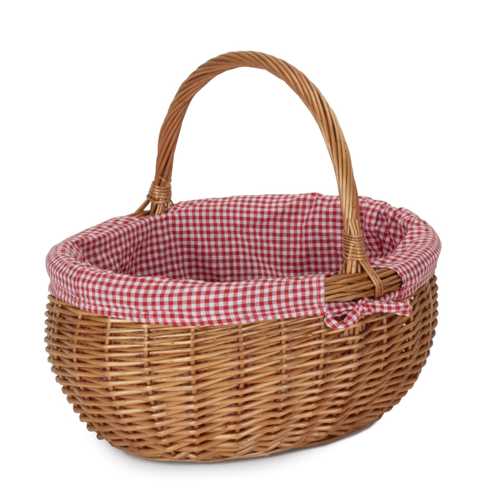 Large Deluxe Wicker Shopping Basket