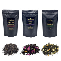 Premium Tea Selection, 3 Specialty Loose Leaf Teas (3 Flavours, 100g Each)