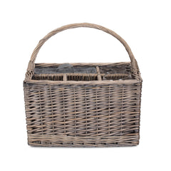 Grey Gin Wicker Picnic Drinks Basket