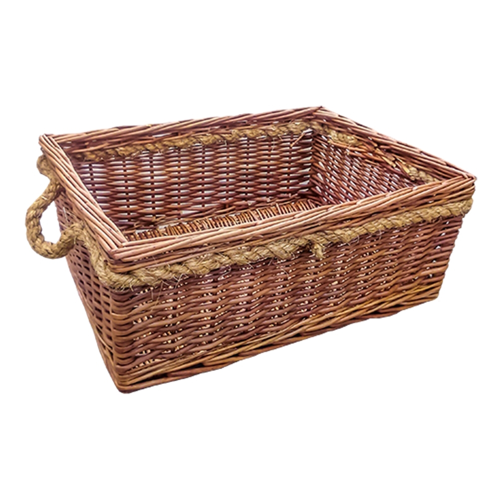 Cheltenham Rope Handle Wicker Basket