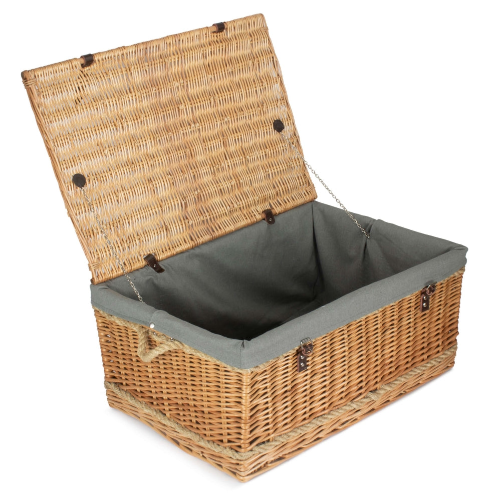 72cm Rope Handled Trunk Picnic Basket