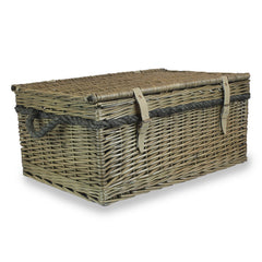 Red Hamper 62cm Antique Wash Picnic Basket