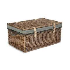 Red Hamper 62cm Antique Wash Picnic Basket