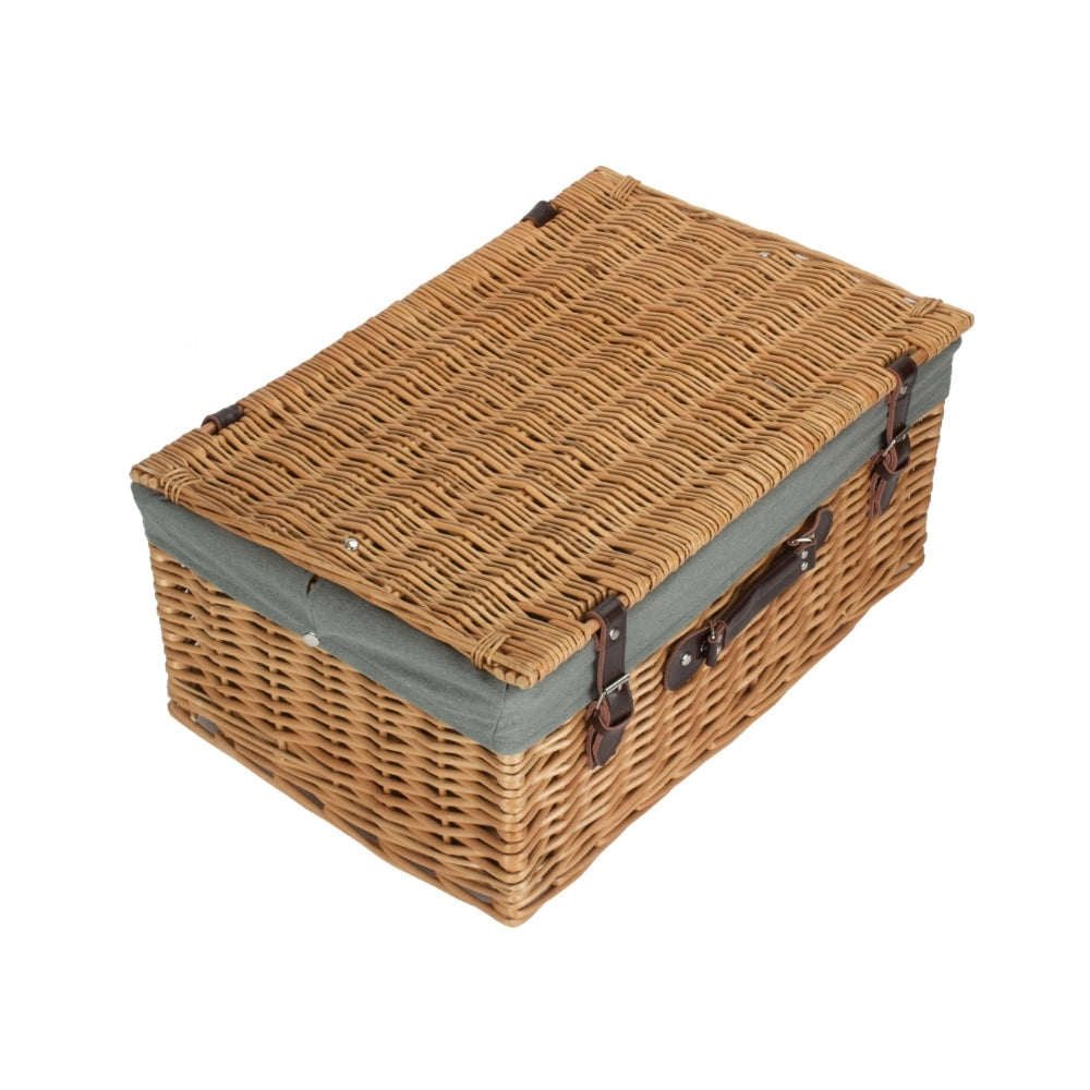 55cm Buff Empty Picnic Basket