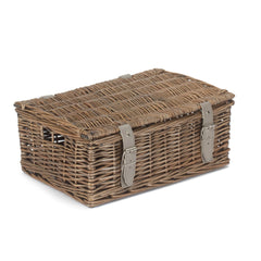 Antique Wash 35cm Empty Wicker Hamper Basket