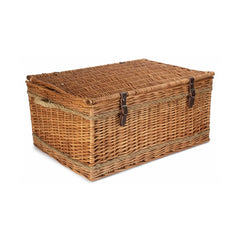 72cm Double Steamed Rope Handled Wicker Trunk