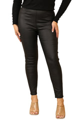 Black Luxury Shiny Jeggings