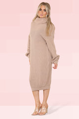 Roll Neck Jumper Dress