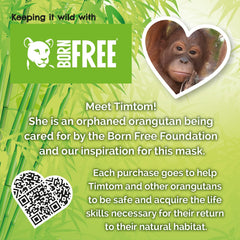 7th Heaven Face Food Born Free TimTom Orangutan Sheet Mask enriched with Banana and Coconut to Nourish, Hydrate and Revitalise your Skin