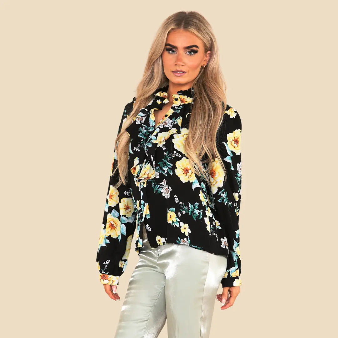 Floral-Print-Blouse