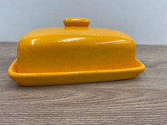 Yellow Butter Dish