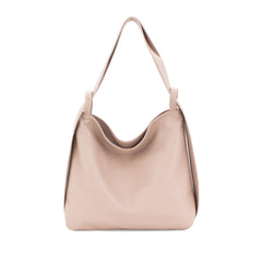 Italian Leather High Quality Large Leather Convertible Backpack -Ultimati  Nude