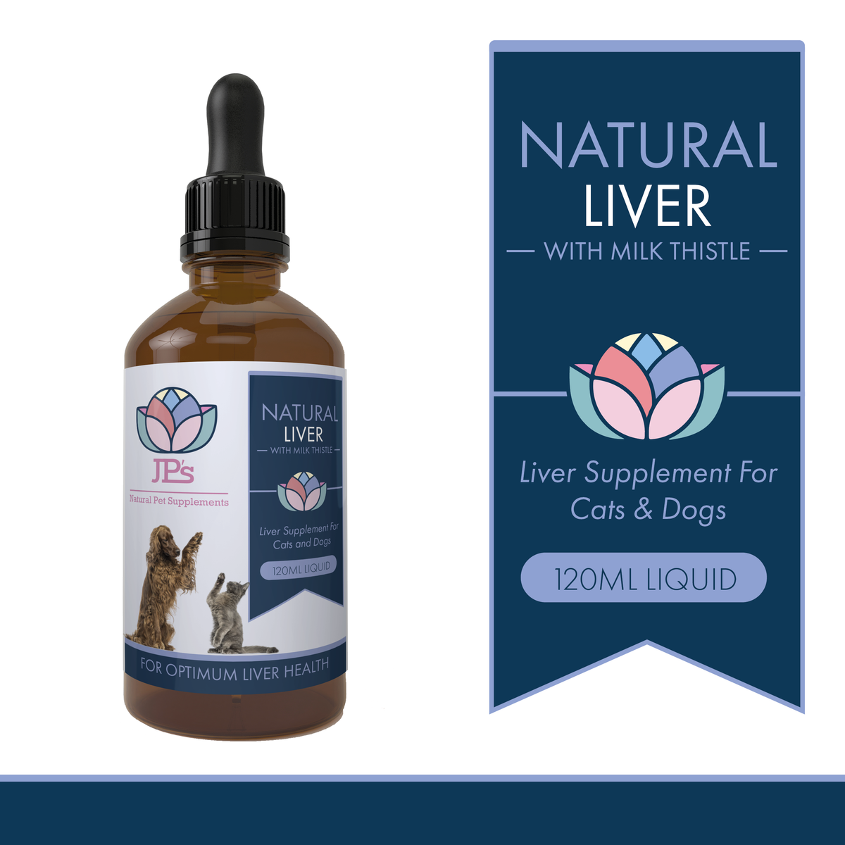 Liquid Liver Supplement for Dogs and Cats with Milk Thistle