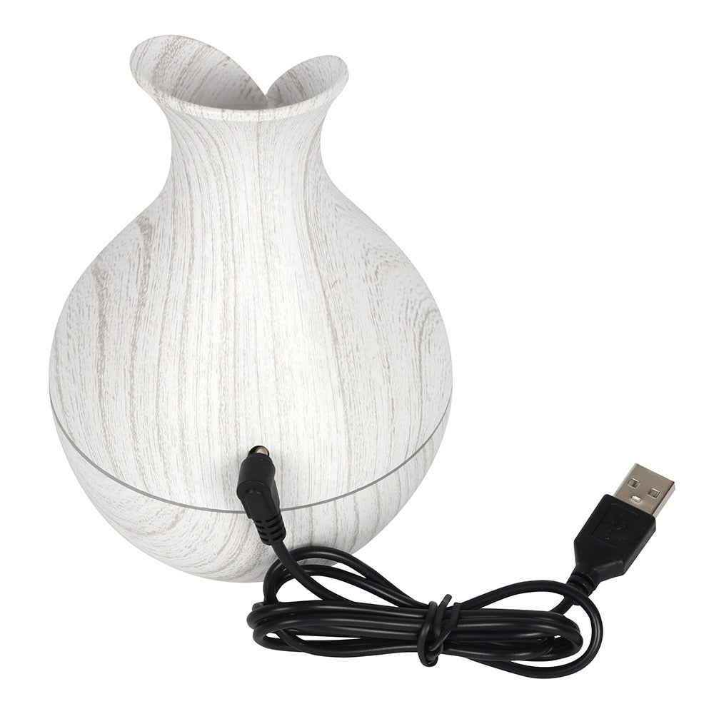 Medium White Grey Grain Electric Aroma Diffuser