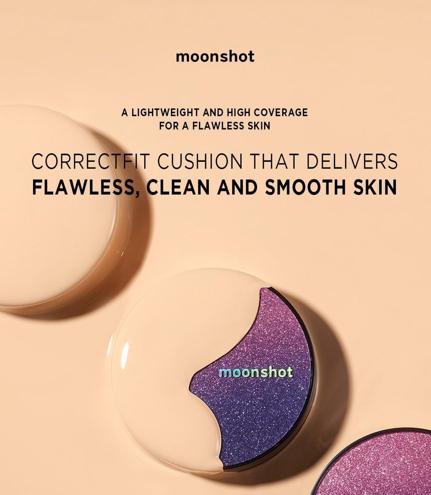 Moonshot Cosmetics Micro Correctfit Cushion SPF50+/PA+++ No 101 Ivory, 95g