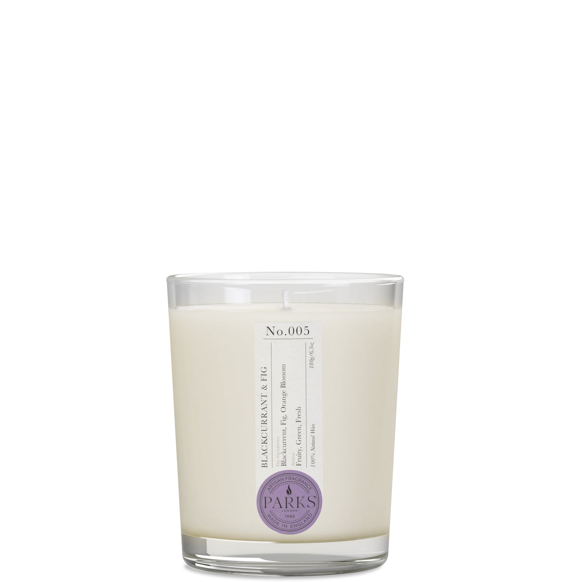 Parks London Home Collection Blackcurrant and Fig Candle 180g