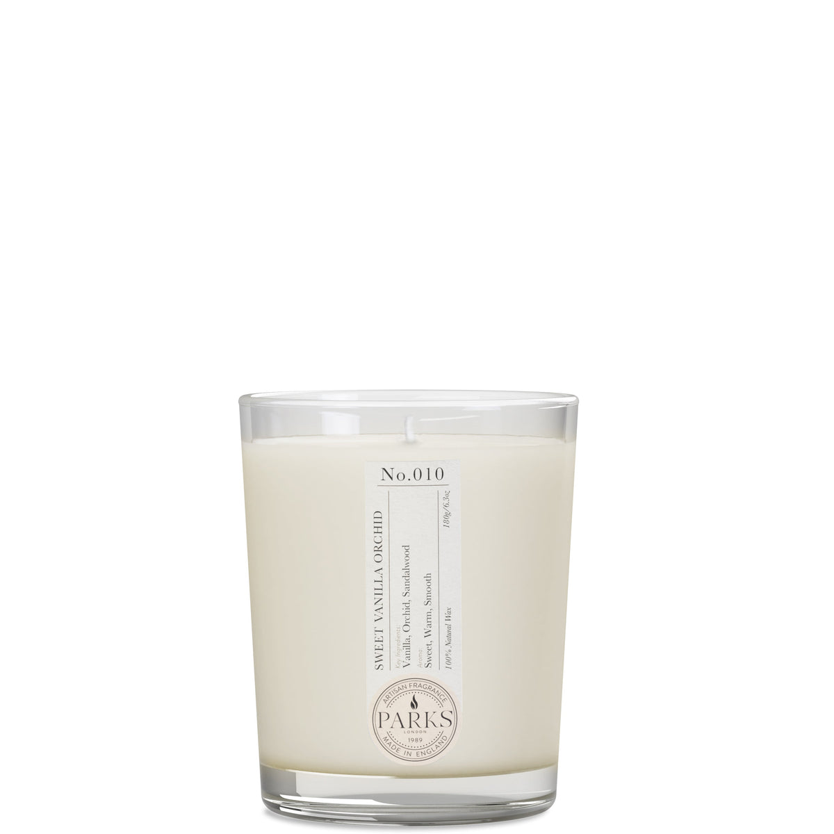 Parks London Home Collection Sweet Vanilla Orchid Candle 180g