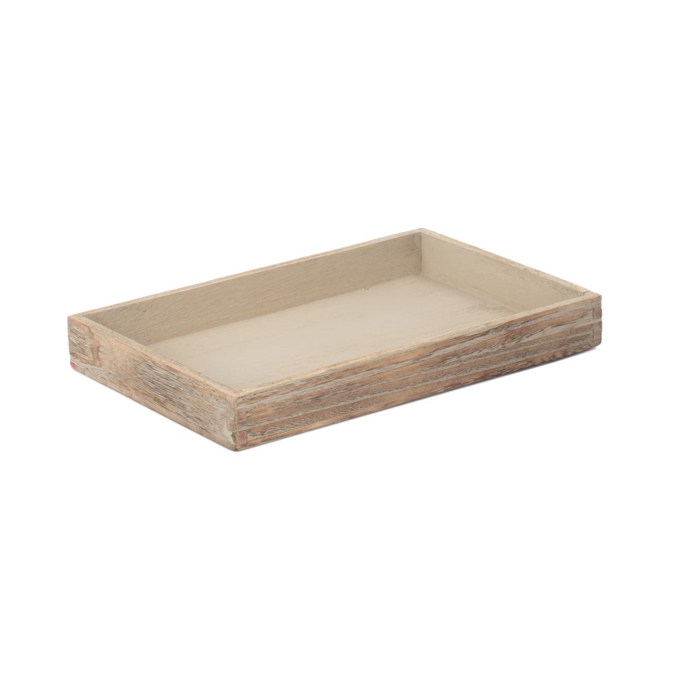 Shallow Wooden Plinth Tray