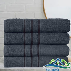 4Pcs Luxury Large Bath Sheets 100% Cotton Bathroom Shower Towel Sheet Pack Of 4