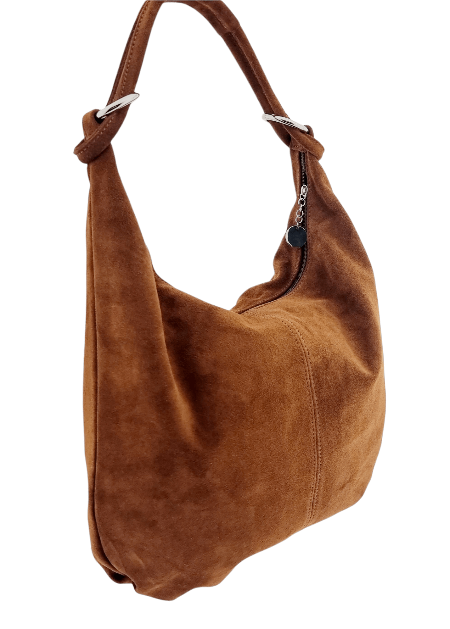 Italian Designer Suede Leather Slouchy Bag - Swolit Cosimo Brown