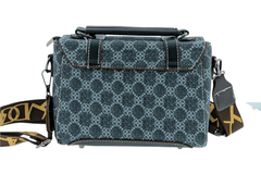 Swolit High Fashion Crossbody Wide Strap Studded Zipped