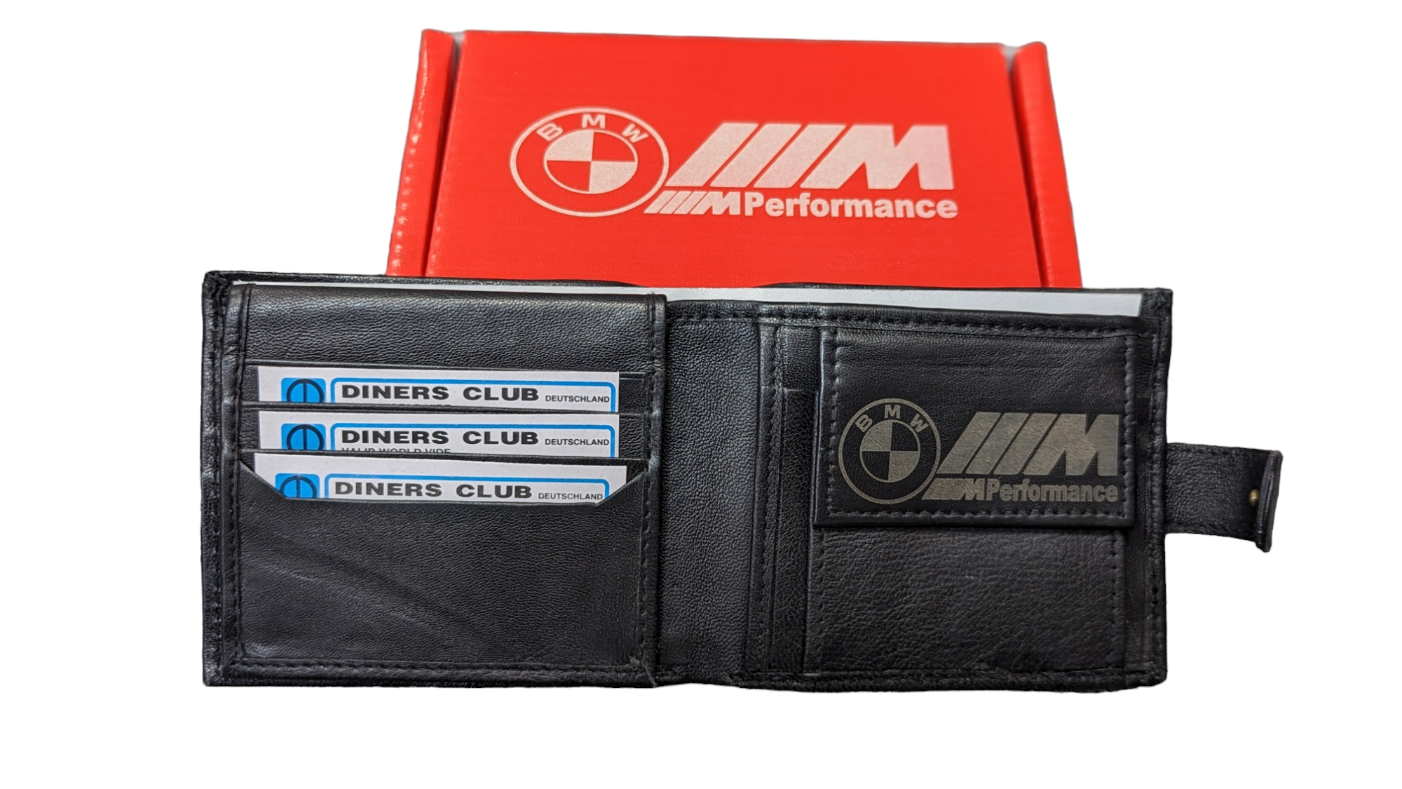 Genuine Leather Bmw m Sport Domed Logo Wallet Gift Boxed