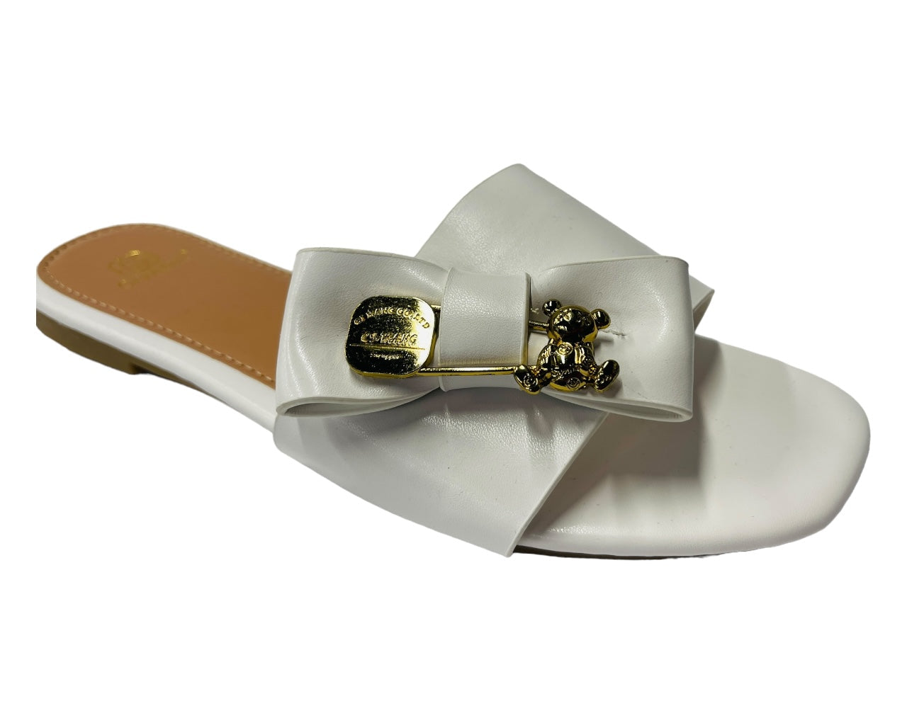 Faux Leather Flat Bow Slider