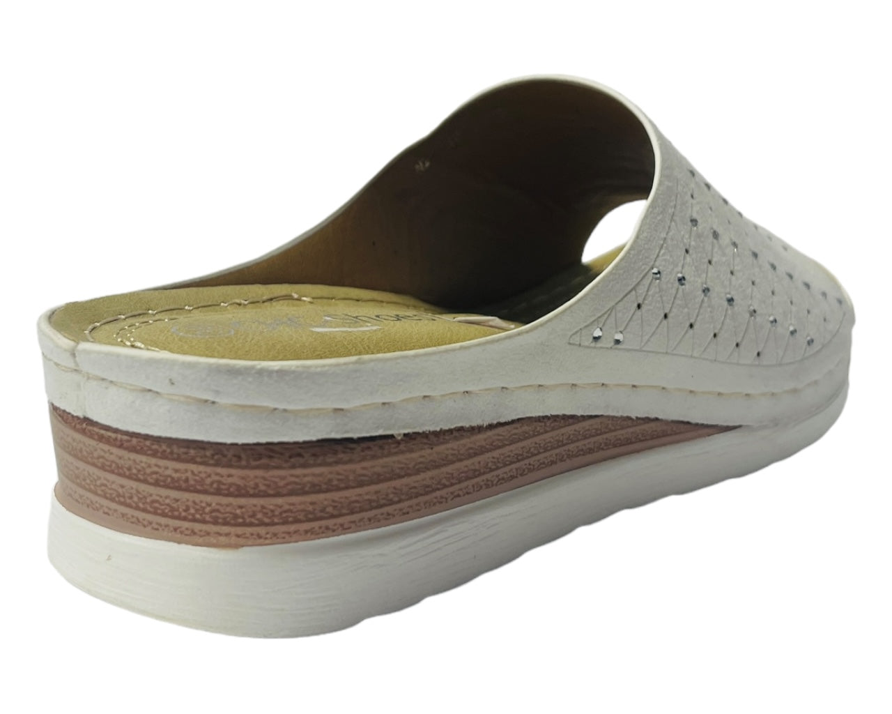 Lightweight Faux Leather Mules Slider