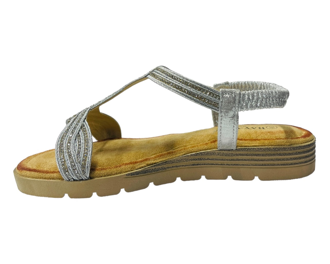 Slingback Diamante T-Bar Sandals