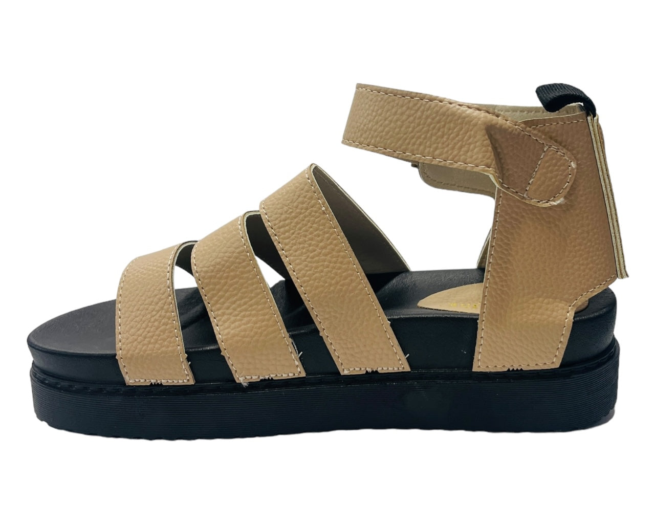 Faux Leather Chunky Sole Gladiator Sandals