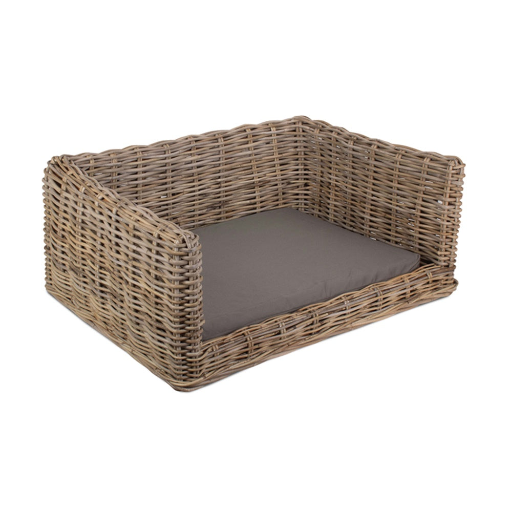 Luxury Rectangular Rattan Dog Sofa Bed