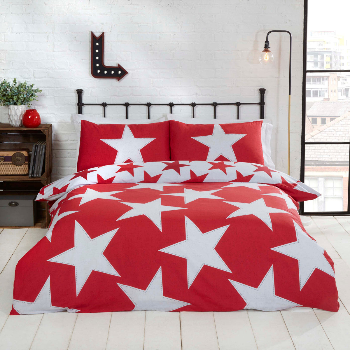 All Stars Red Kids Children Bedding Single Double Toddler Duvet Quilt Cover Set Boys Girls