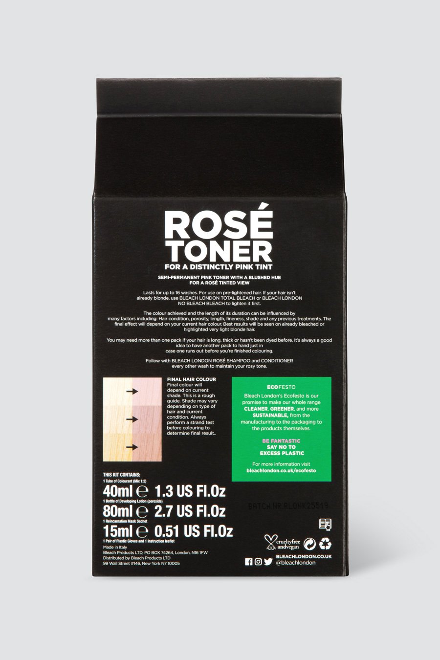 Bleach London Rose Toner Kit for a Distinctly Pink Tint