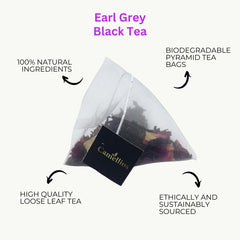 Earl Grey Tea, Pyramid Tea Bags, Gourmet Black Tea Blend